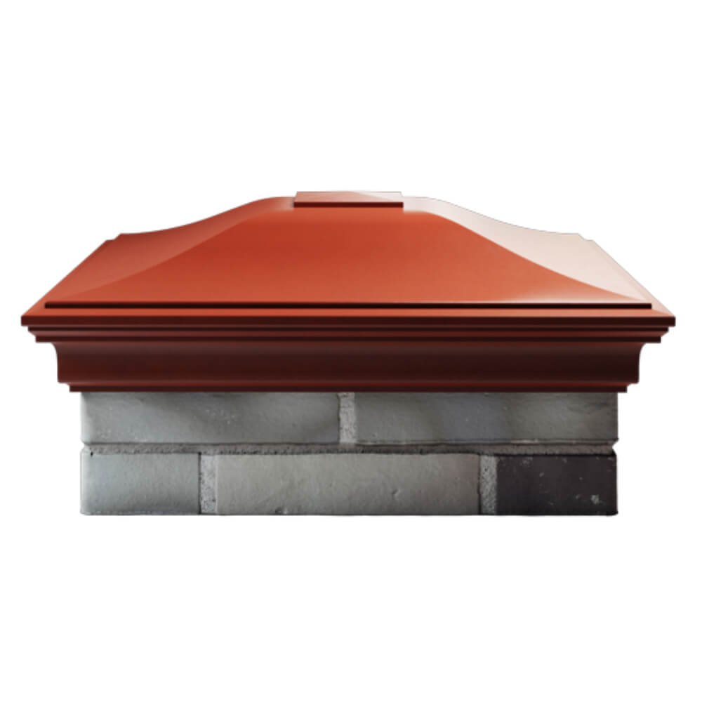 Колпак Zking Монблан Красный на столб 2х2 кирпича (515х515мм) в Кириши фото
