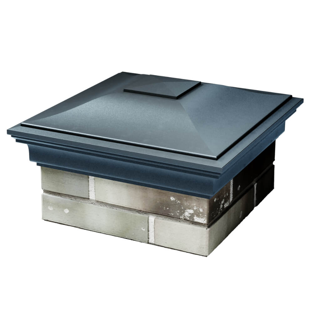 Колпак Zking Монблан Серый на столб 1.5х1.5 кирпича (385х385мм) в Кириши фото