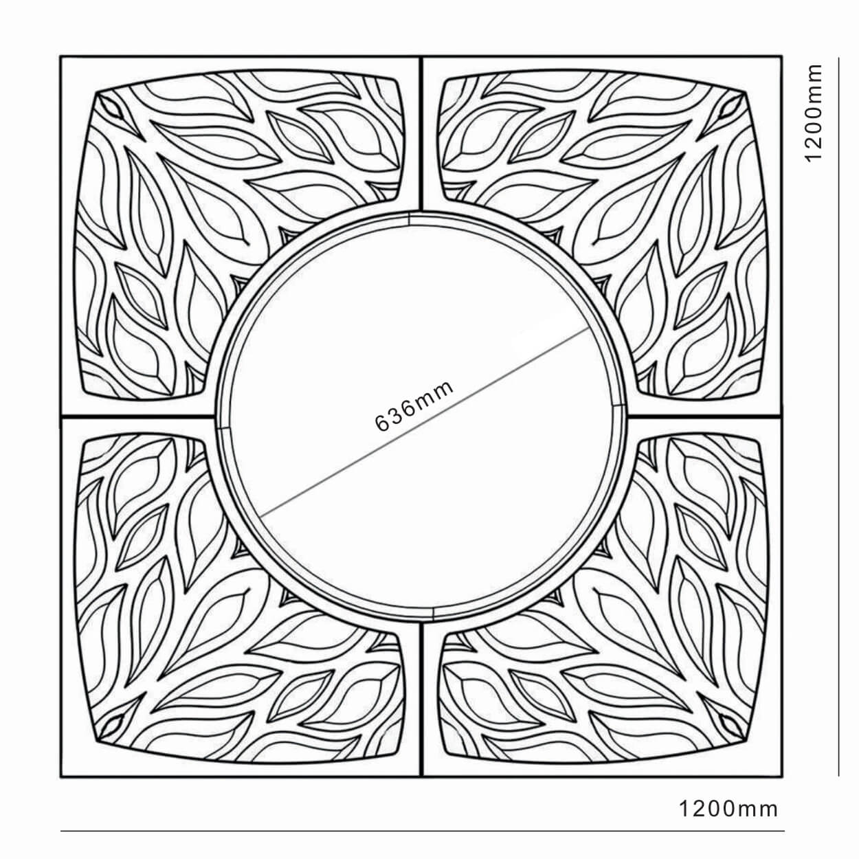 Приствольная решетка для дерева ZKING CRUST 1.2х1.2м Черная в Кириши фото