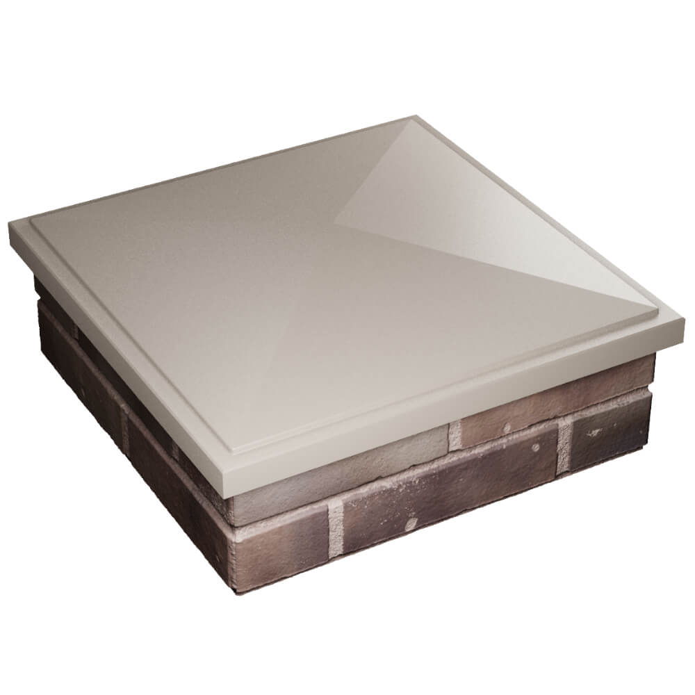 Колпак Zking БонаМоно Бежевый на столб 2х2 кирпича (515х515, 530х530мм) в Кириши фото