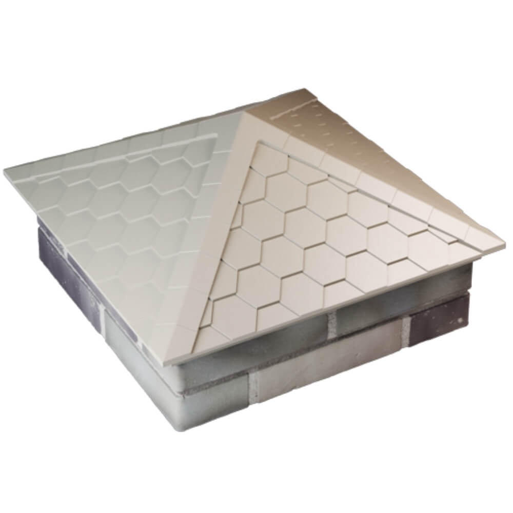 Колпак Zking Эверест Бежевый на столб 2х2 кирпича (535х535мм) Кириши фото