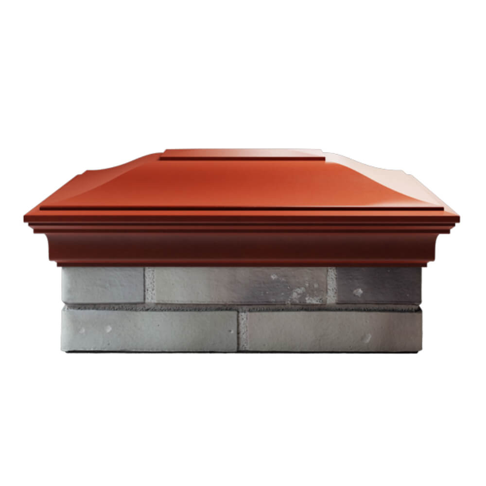 Колпак Zking Монблан Красный на столб 2х1.5 кирпича (515х385мм) в Кириши фото