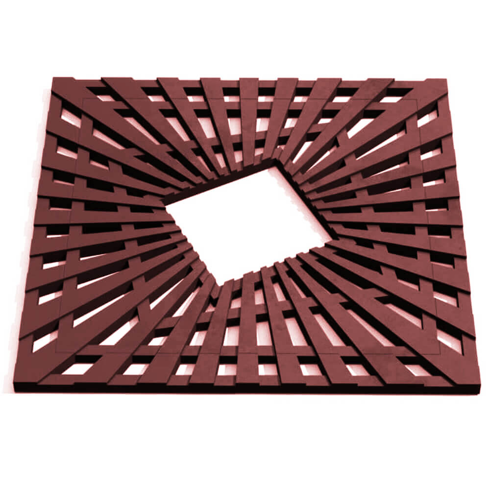 Приствольная решетка для дерева ZKING ATMOSPHERE 1.2х1.2м Коричневая Кириши фото