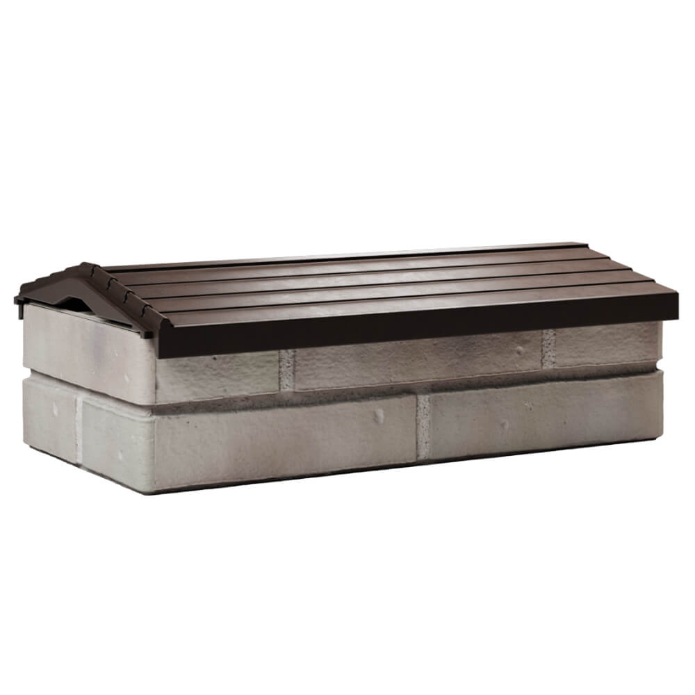 Парапет Zking Бона ХайТек Коричневый с посадкой на 1 кирпич (200/225/255мм) Кириши фото