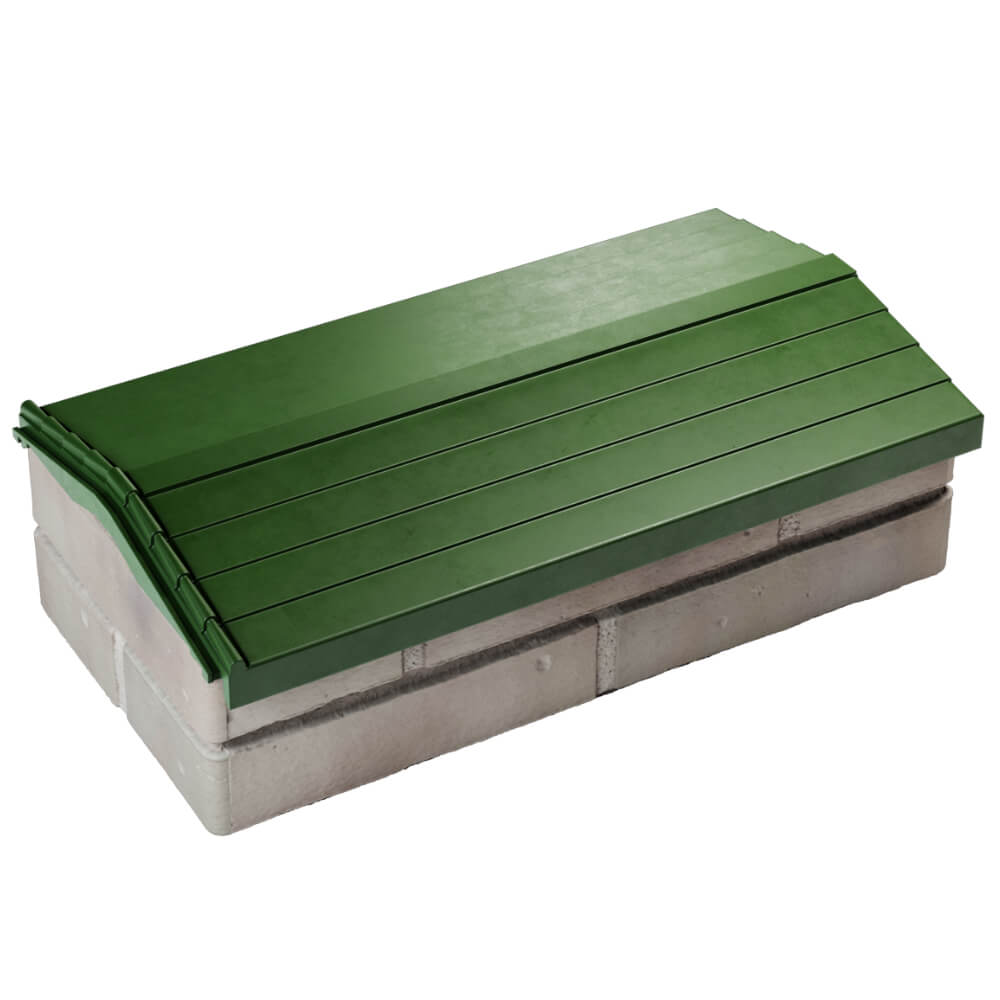 Парапет Zking Бона ХайТек Зеленый с посадкой на 1 кирпич (200/225/255мм) в Кириши фото