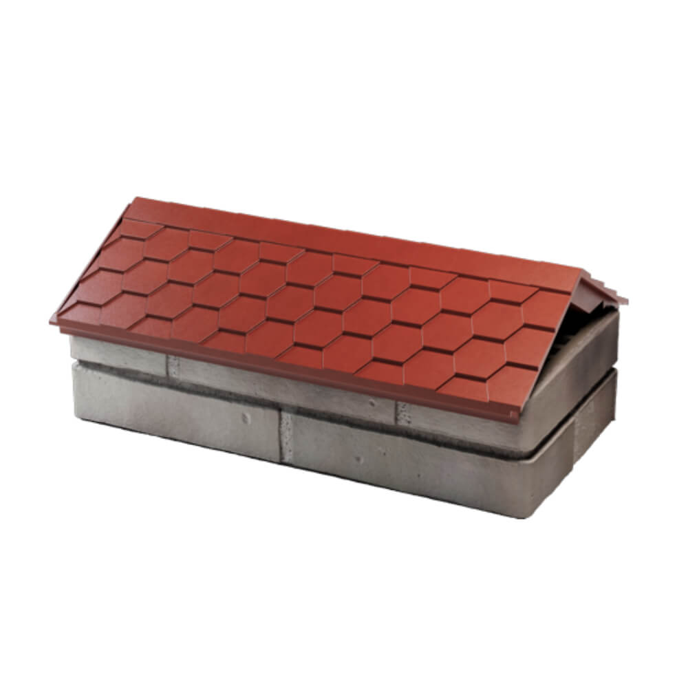 Парапет Zking Эверест Красный с посадкой на 1 кирпич (200/225/255мм) в Кириши фото