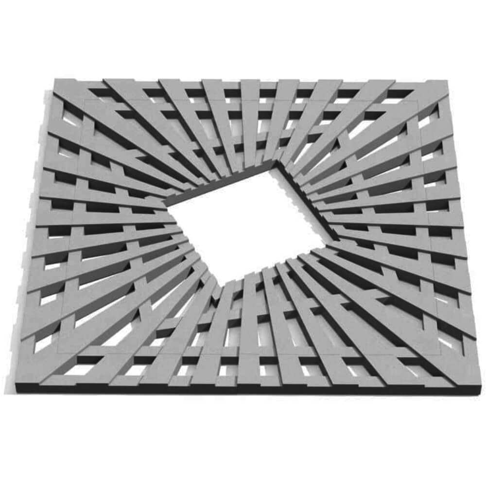 Приствольная решетка для дерева ZKING ATMOSPHERE 1.2х1.2м Серая Кириши фото