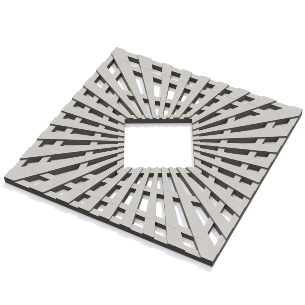 Приствольная решетка для дерева ZKING ATMOSPHERE 1.2х1.2м Бежевая в Кириши фото