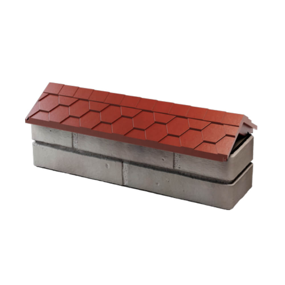 Парапет Zking Эверест Красный с посадкой на 0.5 кирпича (130мм) в Кириши фото