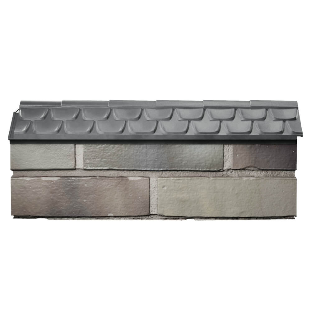 Парапет Zking Эльбрус Серый с посадкой на 0.5 кирпича (130мм) в Кириши фото