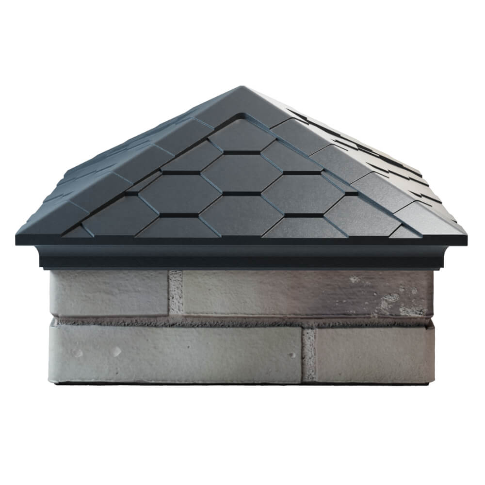 Колпак Zking Эверест Серый на столб 1.5х1.5 кирпича (390х390мм) Кириши фото