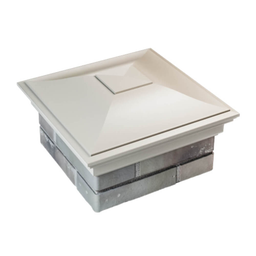 Колпак Zking Монблан Бежевый на столб 1.5х1.5 еврокирпича 0.7НФ (355х355мм) в Кириши фото