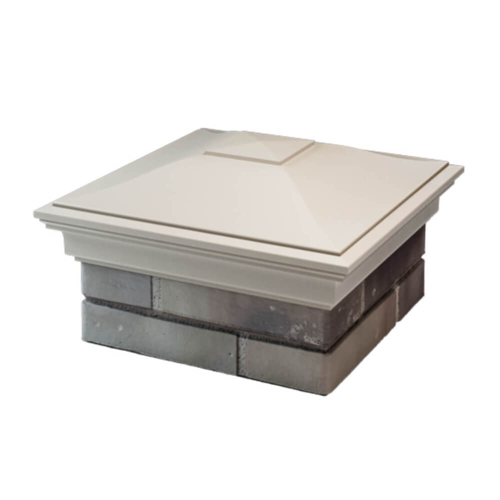 Колпак Zking Монблан Бежевый на столб 1.5х1.5 еврокирпича 0.7НФ (355х355мм) в Кириши фото