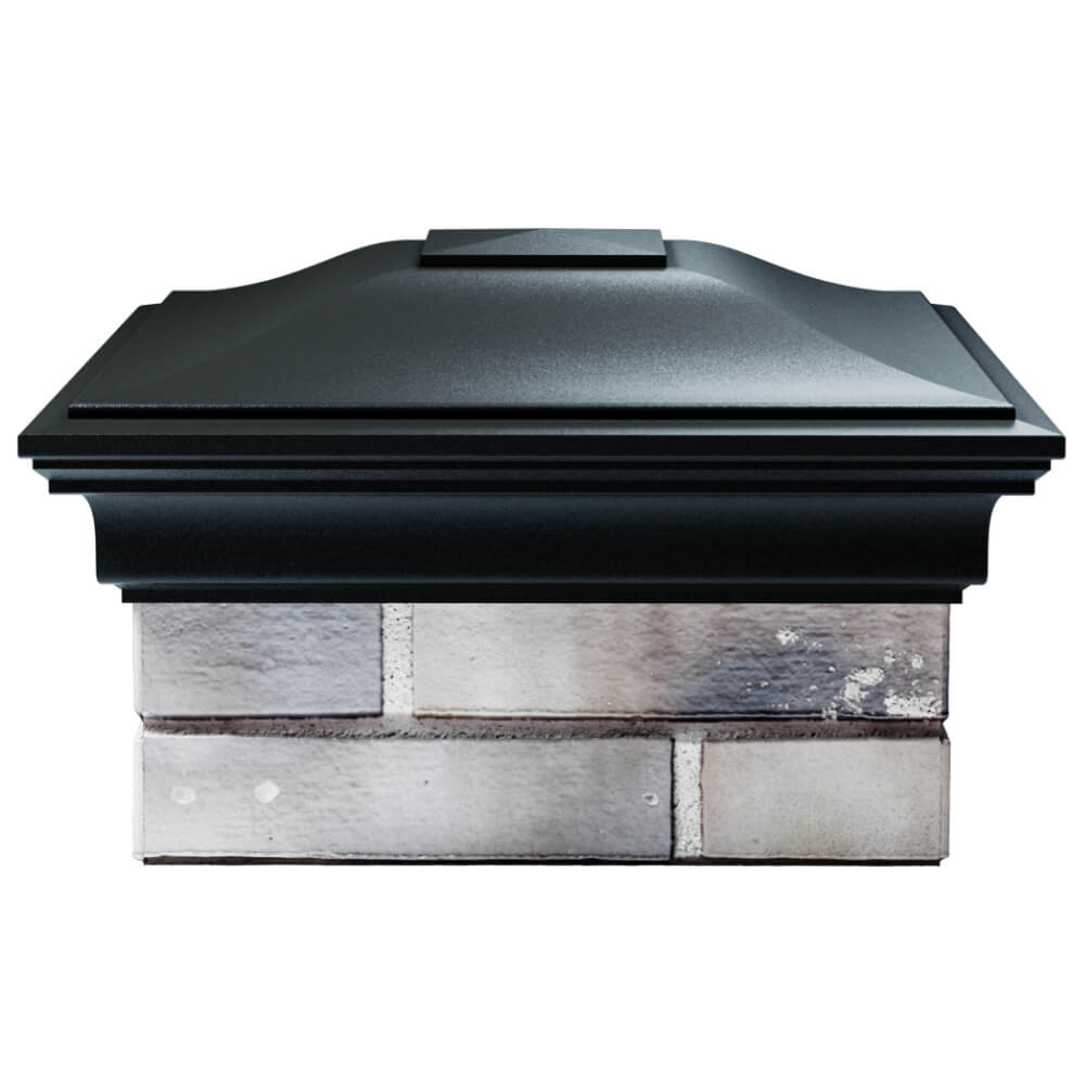 Колпак Zking Монблан Черный на столб 1.5х1.5 кирпича (385х385мм) Кириши фото