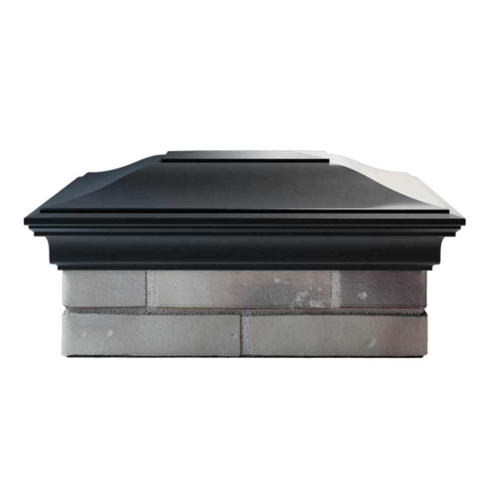 Колпак Zking Монблан Черный на столб 2х1.5 кирпича (515х385мм) в Кириши фото