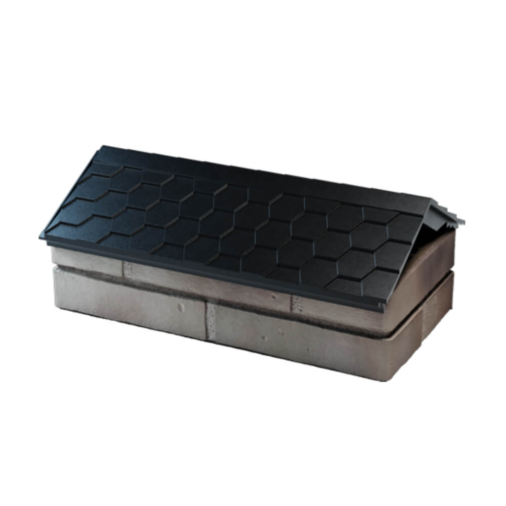 Парапет Zking Эверест Черный с посадкой на 1 кирпич (200/225/255мм) в Кириши фото