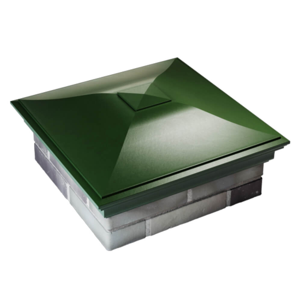 Колпак Zking Монблан Зеленый на столб 2х2 кирпича (515х515мм) Кириши фото