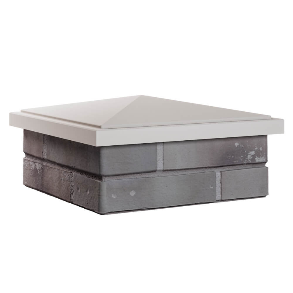 Колпак Zking БонаМоно Бежевый на столб 1.5х1.5 кирпича (385х385, 400х400мм) в Кириши фото