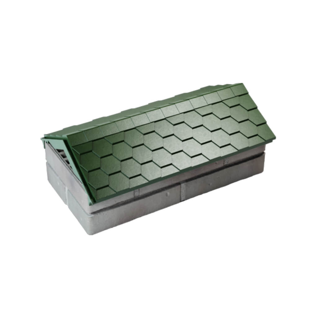 Парапет Zking Эверест Зеленый с посадкой на 1 кирпич (200/225/255мм) в Кириши фото