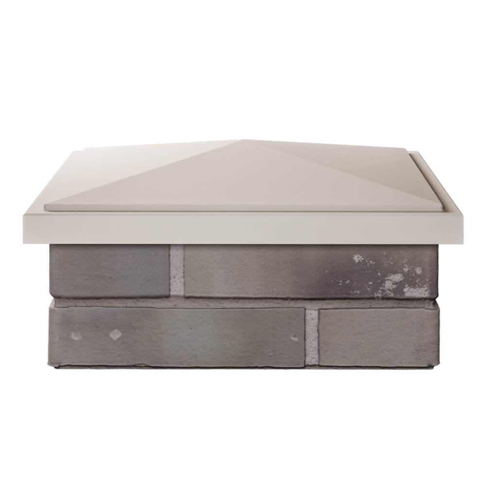 Колпак Zking БонаМоно Бежевый на столб 1.5х1.5 кирпича (385х385, 400х400мм) Кириши фото