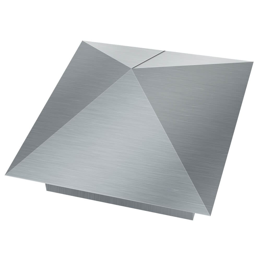 Колпак металлический 380х380мм оцинкованный заборный Кириши фото