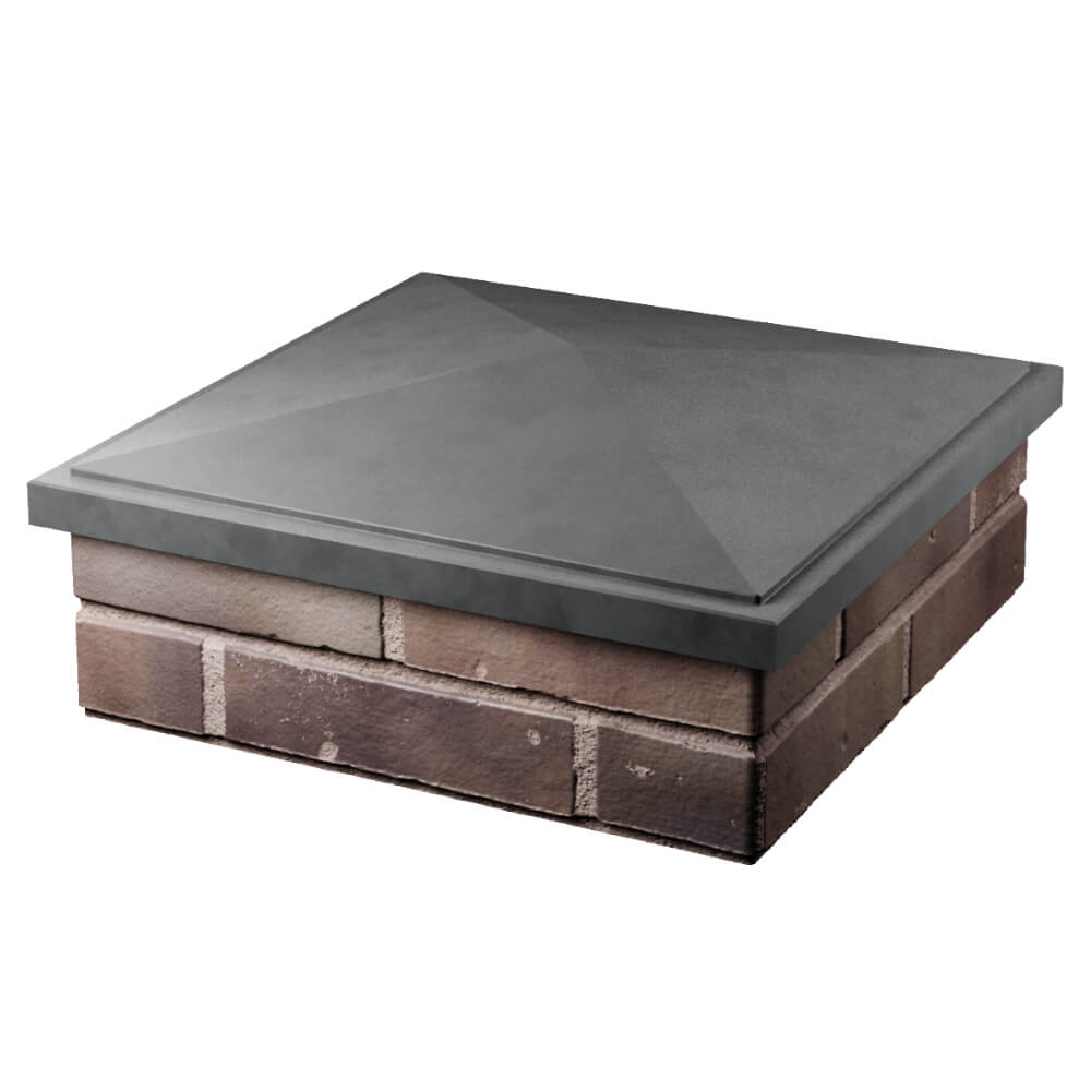 Колпак Zking БонаМоно Серый на столб 2х2 кирпича (515х515, 530х530мм) в Кириши фото