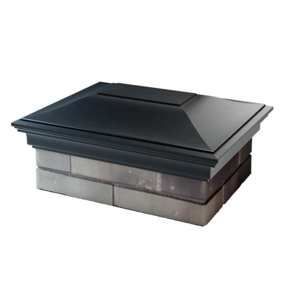 Колпак Zking Монблан Черный на столб 2х1.5 кирпича (515х385мм) в Кириши фото