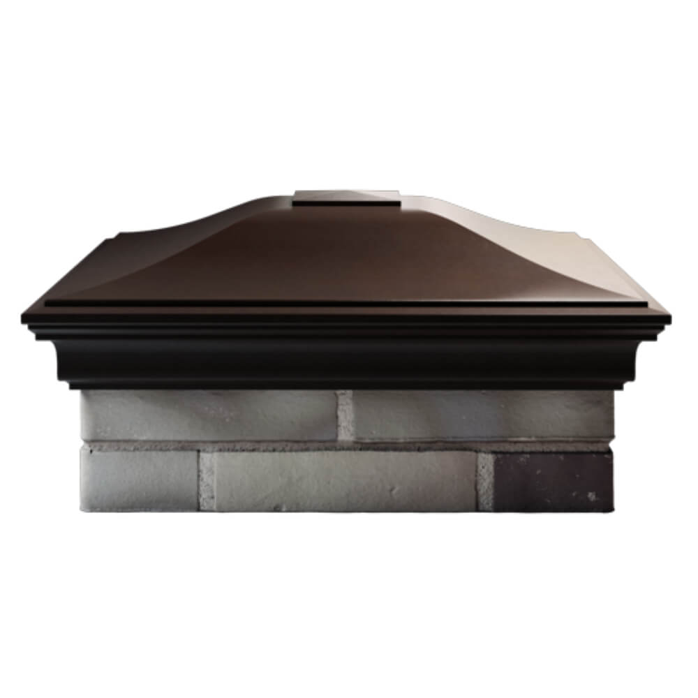 Колпак Zking Монблан Коричневый на столб 2х2 кирпича (515х515мм) в Кириши фото