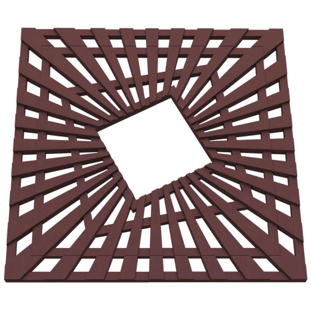 Приствольная решетка для дерева ZKING ATMOSPHERE 1.2х1.2м Коричневая в Кириши фото