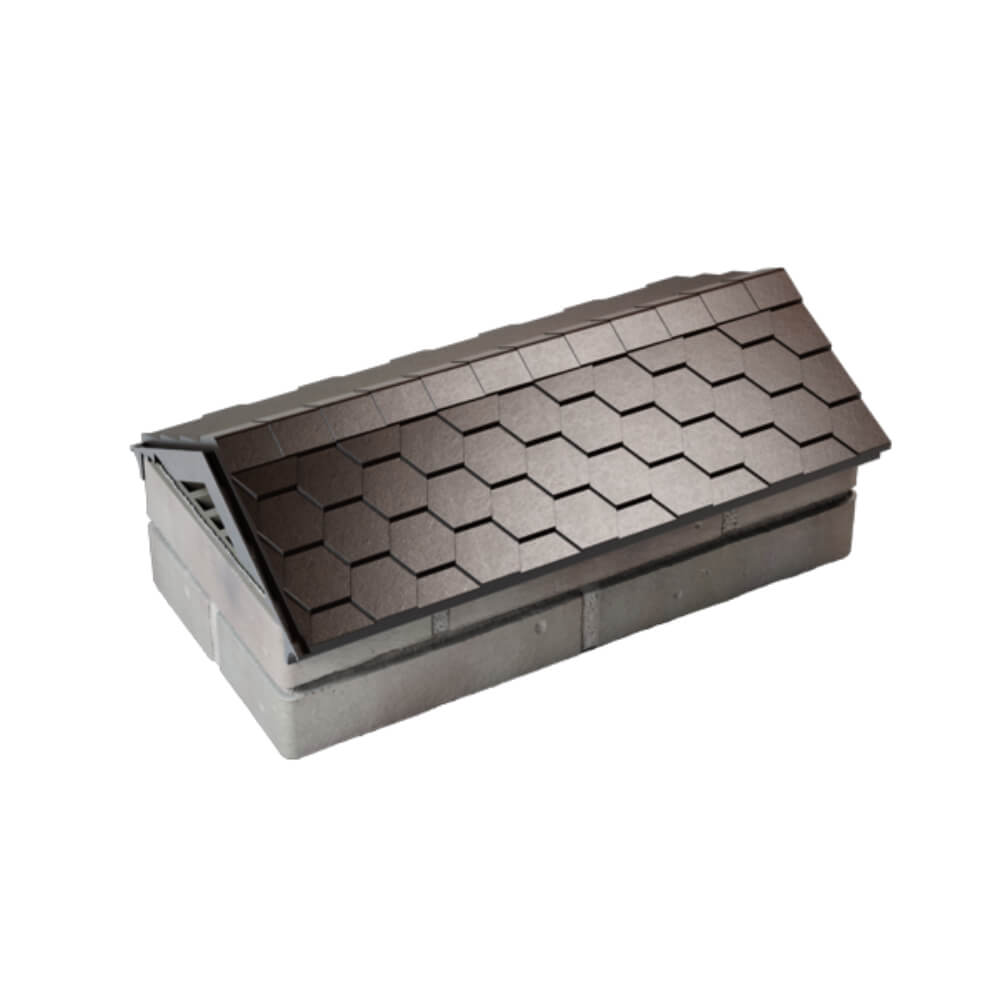 Парапет Zking Эверест Коричневый с посадкой на 1 кирпич (200/225/255мм) в Кириши фото