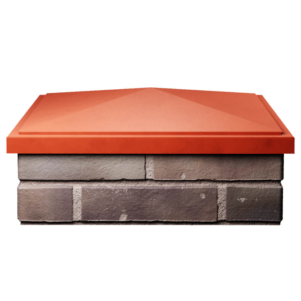 Колпак Zking БонаМоно Красный на столб 2х2 кирпича (515х515, 530х530мм) Кириши фото