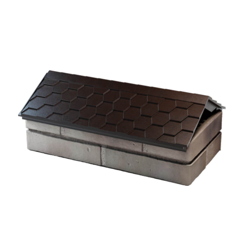 Парапет Zking Эверест Коричневый с посадкой на 1 кирпич (200/225/255мм) в Кириши фото