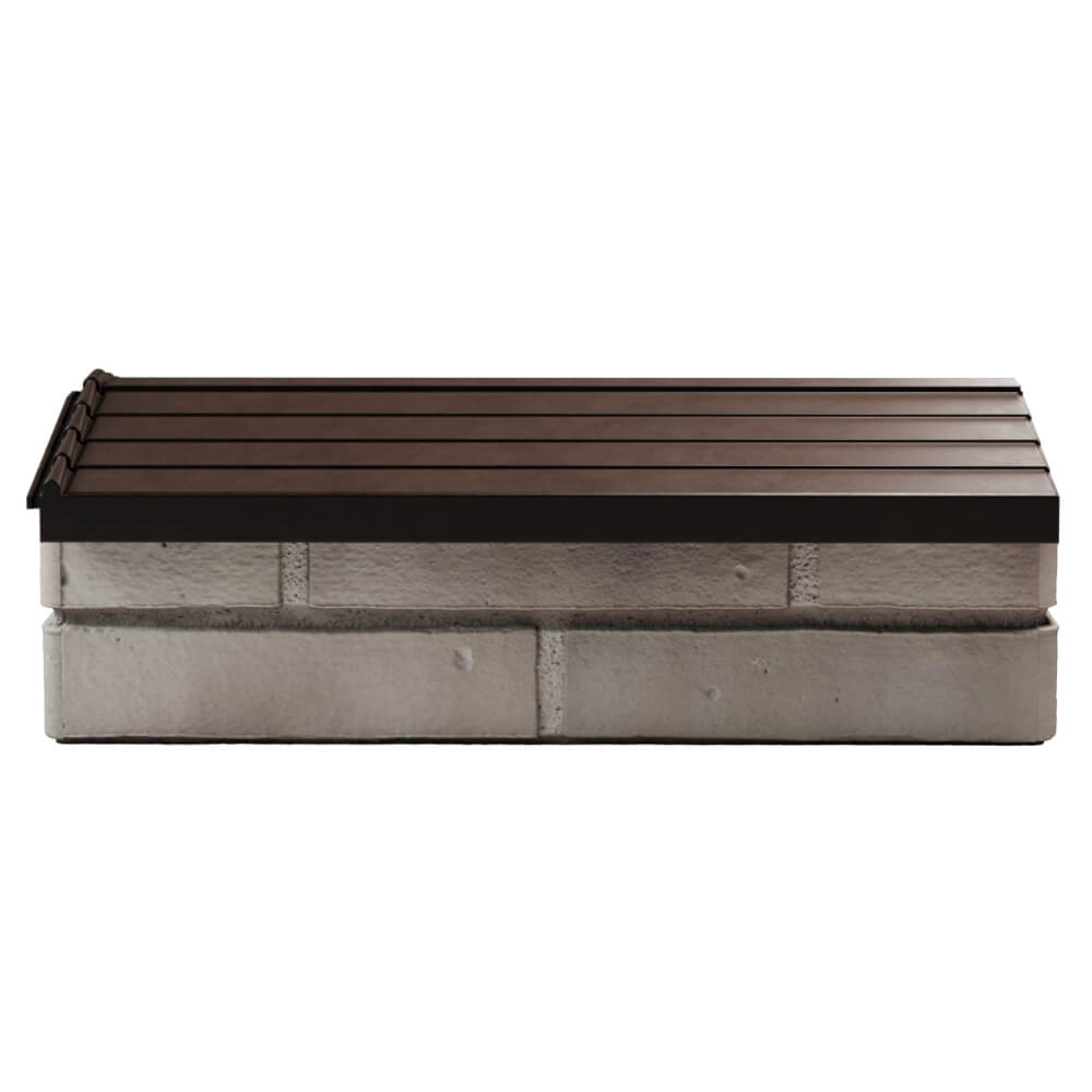 Парапет Zking Бона ХайТек Коричневый с посадкой на 1 кирпич (200/225/255мм) в Кириши фото