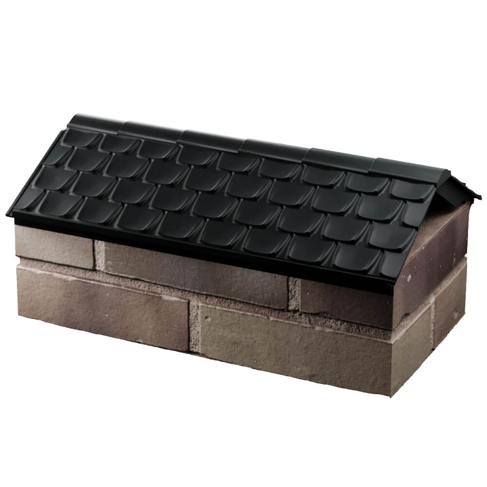 Парапет Zking Эльбрус Черный с посадкой на 1 кирпич (255мм) в Кириши фото