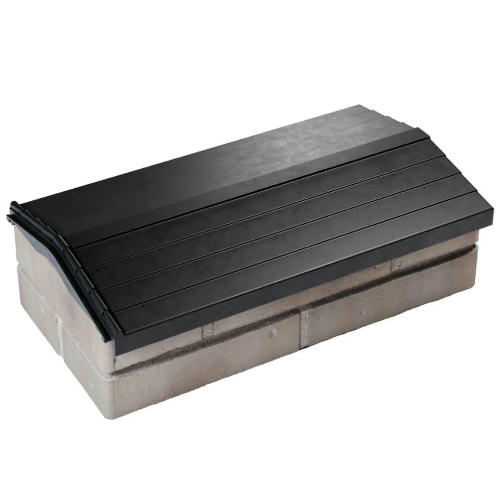 Парапет Zking Бона ХайТек Черный с посадкой на 1 кирпич (200/225/255мм) в Кириши фото