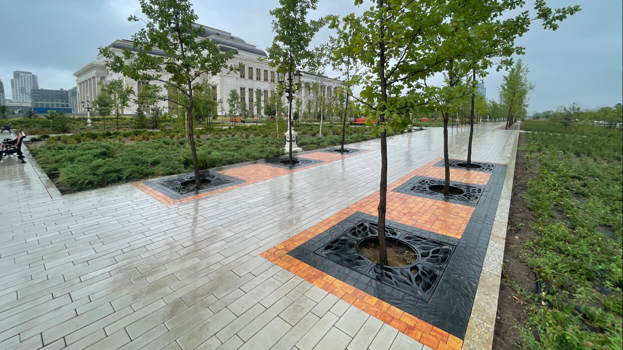 Приствольная решетка для дерева ZKING CRUST 1.2х1.2м Черная в Кириши фото