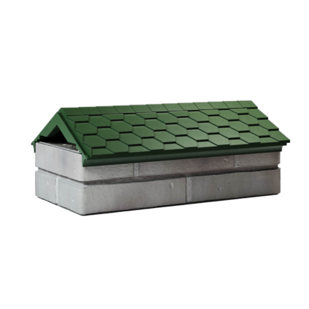 Парапет Zking Эверест Зеленый с посадкой на 1 кирпич (200/225/255мм) Кириши фото