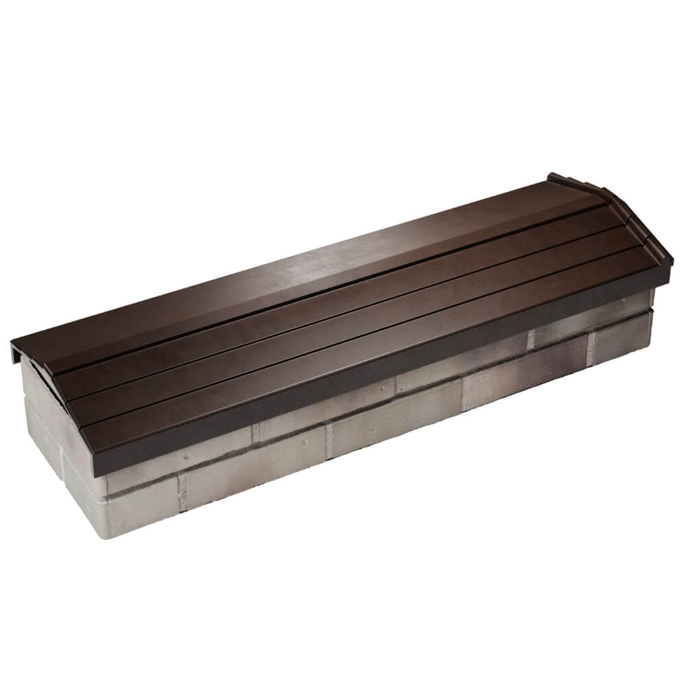 Парапет Zking Бона ХайТек Коричневый посадка на 0.5 кирпича (130мм) в Кириши фото