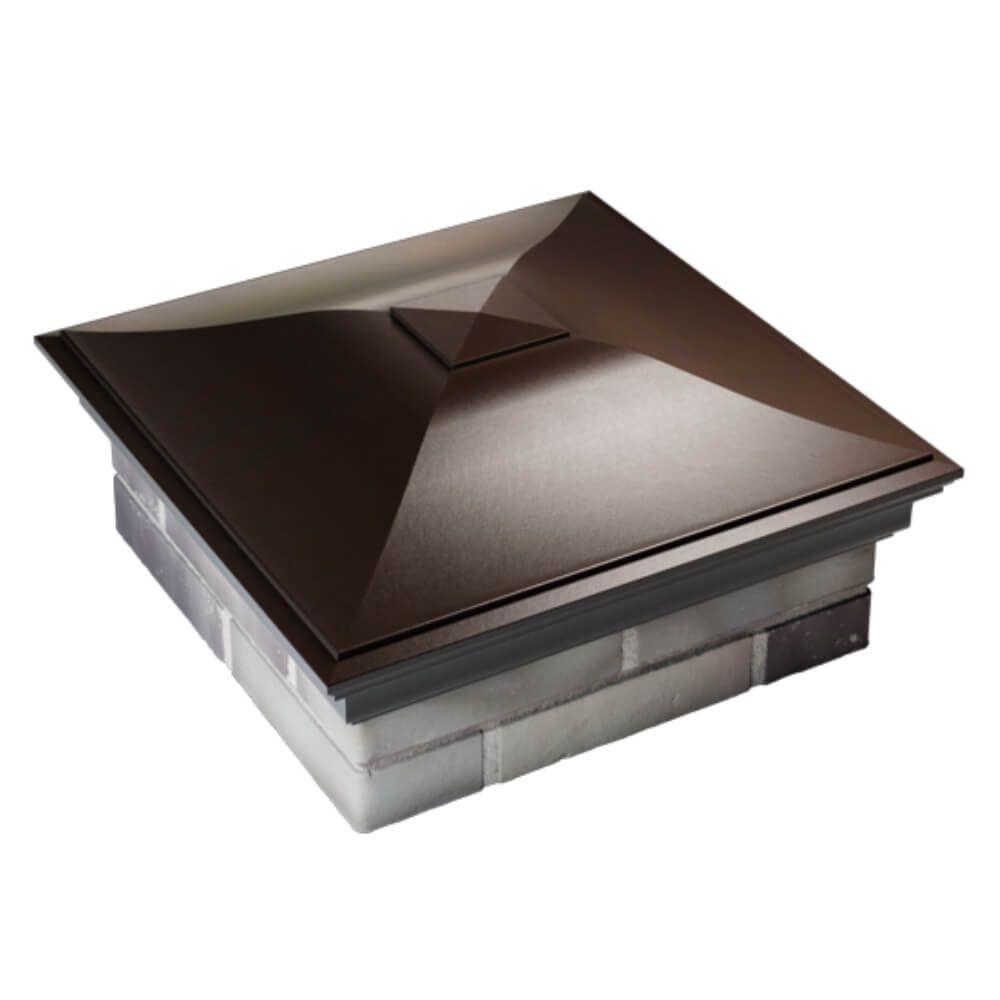 Колпак Zking Монблан Коричневый на столб 2х2 кирпича (515х515мм) Кириши фото