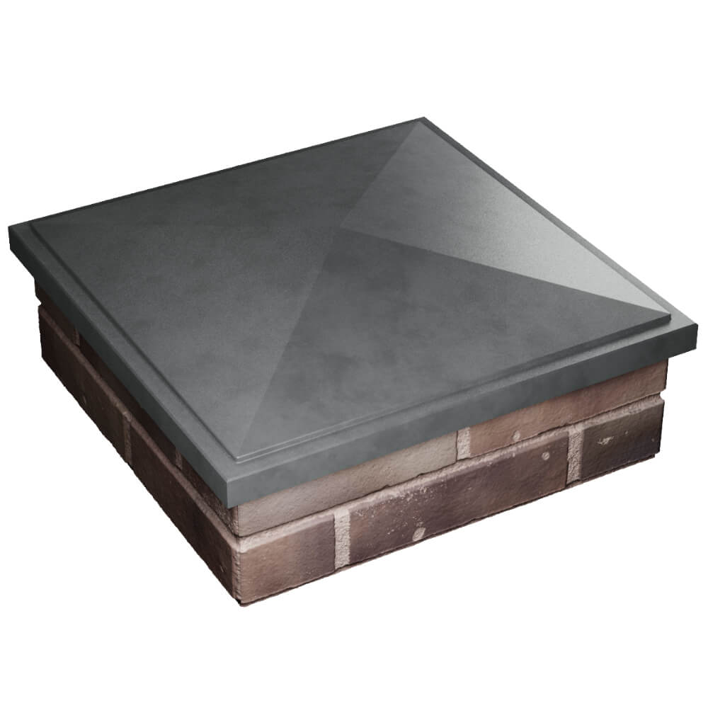 Колпак Zking БонаМоно Серый на столб 2х2 кирпича (515х515, 530х530мм) в Кириши фото