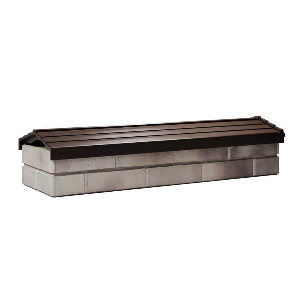 Парапет Zking Бона ХайТек Коричневый посадка на 0.5 кирпича (130мм) Кириши фото