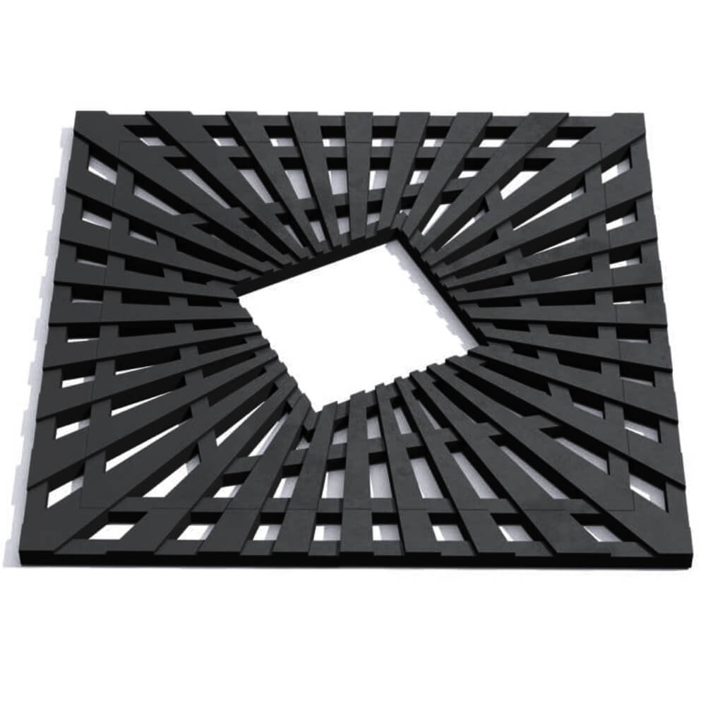 Приствольная решетка для дерева ZKING ATMOSPHERE 1.2х1.2м Черная Кириши фото