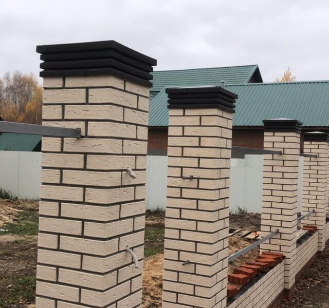 Колпак Zking Бона ХайТек Коричневый на столб 1.5х1.5 кирпича (385х385мм) в Кириши фото