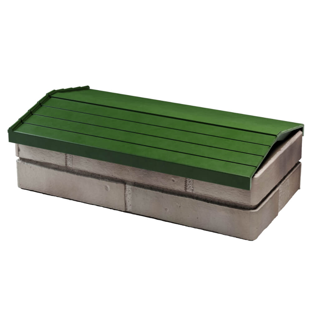 Парапет Zking Бона ХайТек Зеленый с посадкой на 1 кирпич (200/225/255мм) в Кириши фото