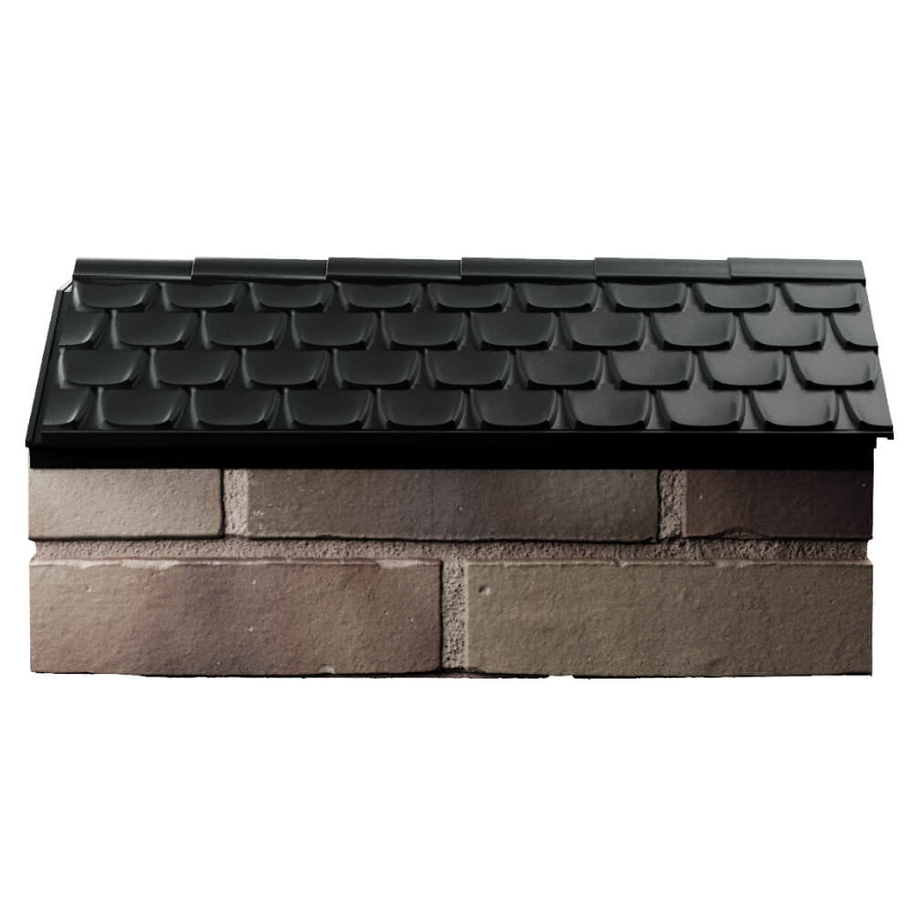 Парапет Zking Эльбрус Черный с посадкой на 1 кирпич (255мм) в Кириши фото