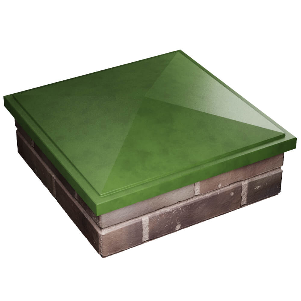 Колпак Zking БонаМоно Зеленый на столб 2х2 кирпича (515х515, 530х530мм) в Кириши фото