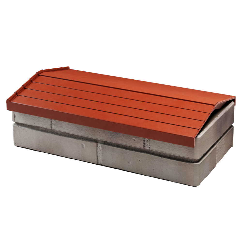 Парапет Zking Бона ХайТек Красный с посадкой на 1 кирпич (200/225/255мм) в Кириши фото