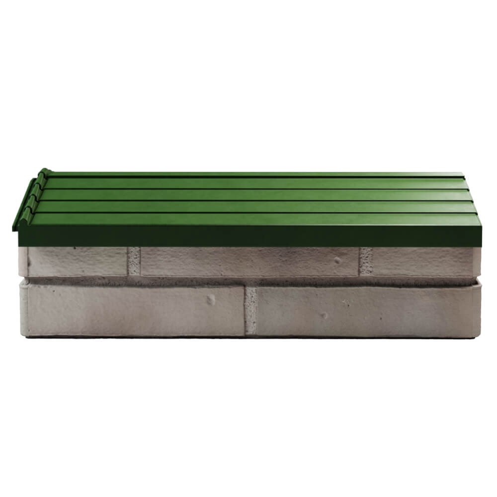 Парапет Zking Бона ХайТек Зеленый с посадкой на 1 кирпич (200/225/255мм) в Кириши фото