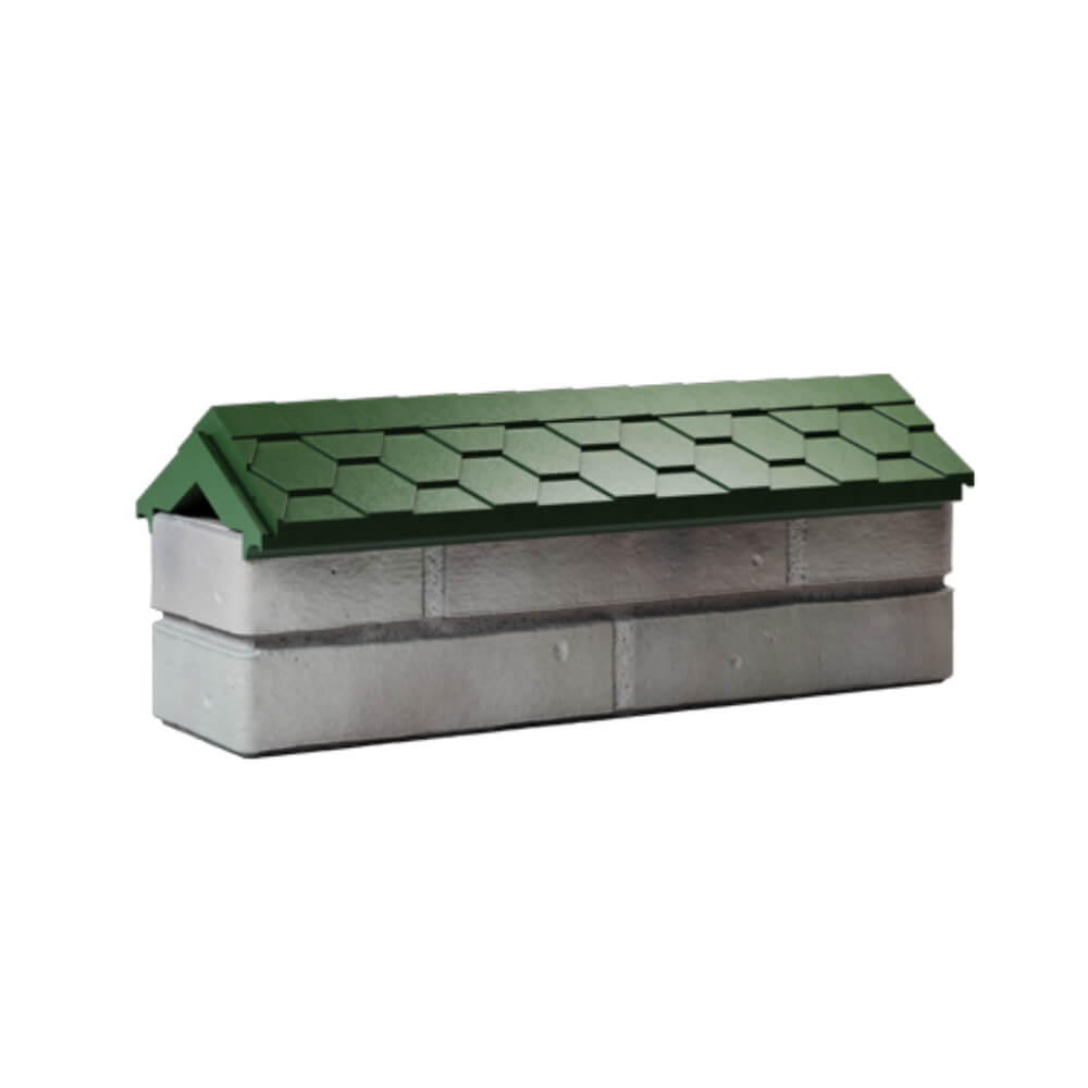 Парапет Zking Эверест Зеленый с посадкой на 0.5 кирпича (130мм) Кириши фото