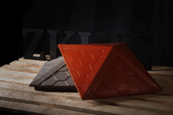 Колпак Zking Эверест Красный на столб 1.5х1.5 кирпича (390х390мм) в Кириши фото